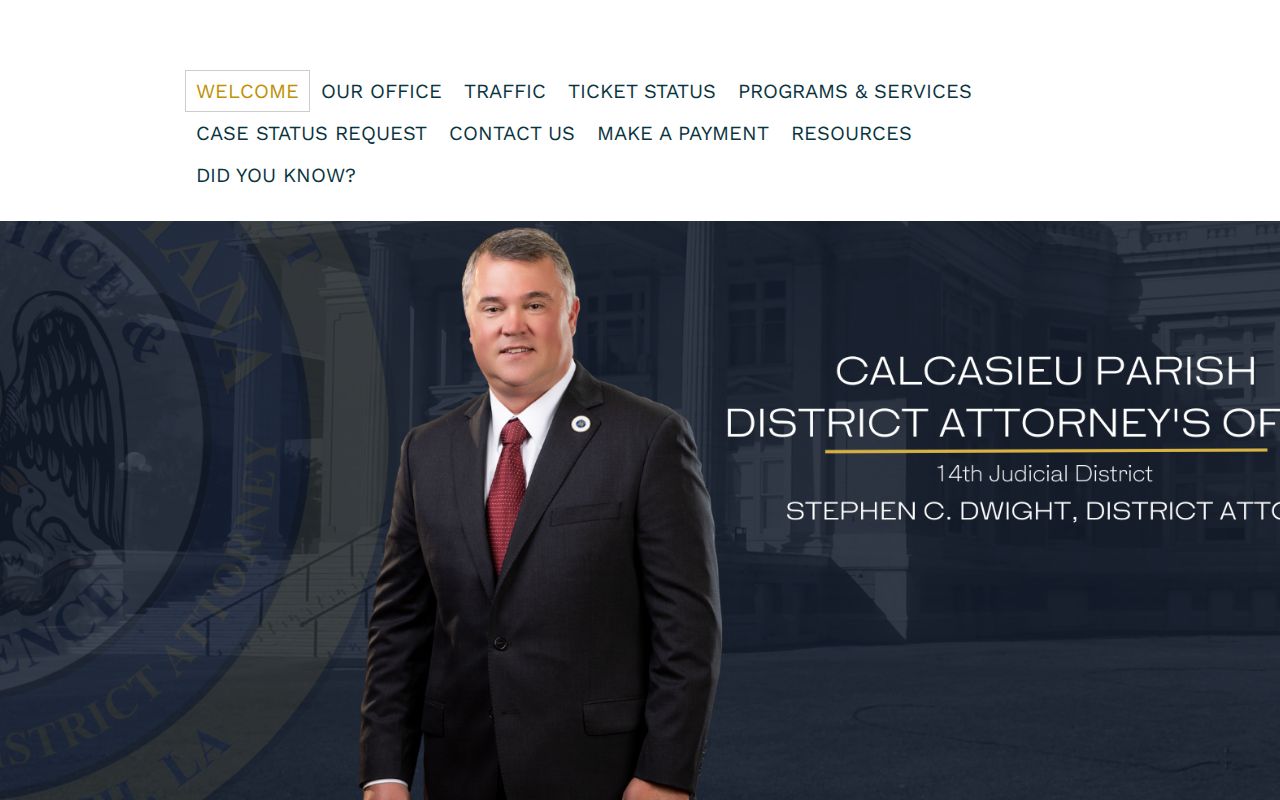 Calcasieu Parish criminal case dispositions from the district attorney
