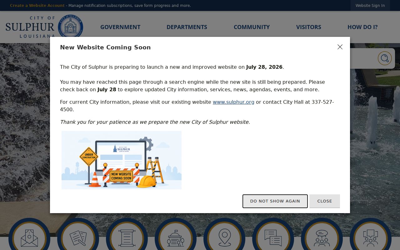 Sulphur criminal history and official city public records portal